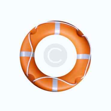 Red lifebuoy